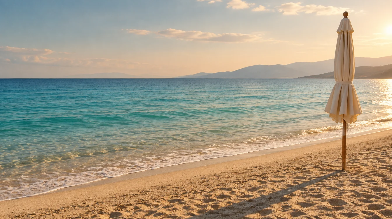 AI coastal mood illustration — not a verified photograph of this place